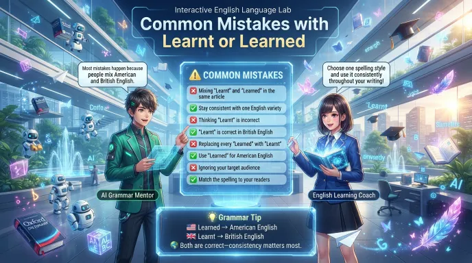 Common Mistakes with Learnt or Learned
