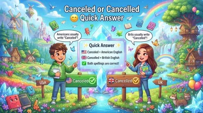Canceled or Cancelled  Quick Answer