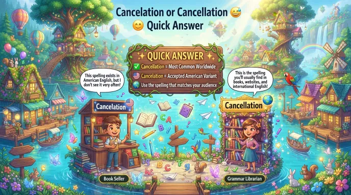 Cancelation or Cancellation 😀 Quick Answer