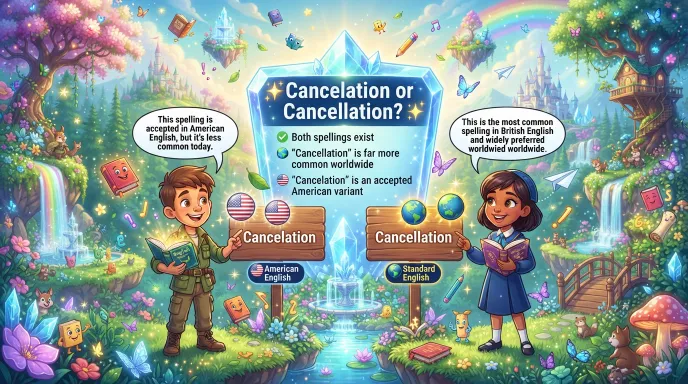 Cancelation or Cancellation