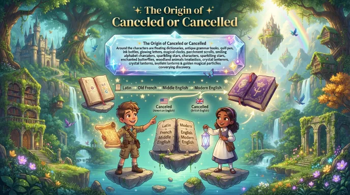 The Origin of Canceled or Cancelled