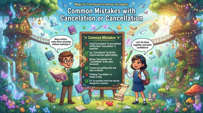 Common Mistakes with Cancelation or Cancellation