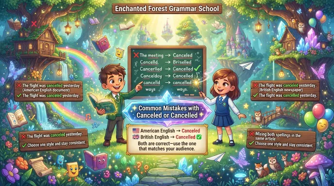 Common Mistakes with Canceled or Cancelled
