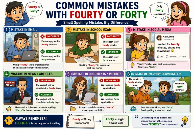 Common Mistakes with Fourty or Forty