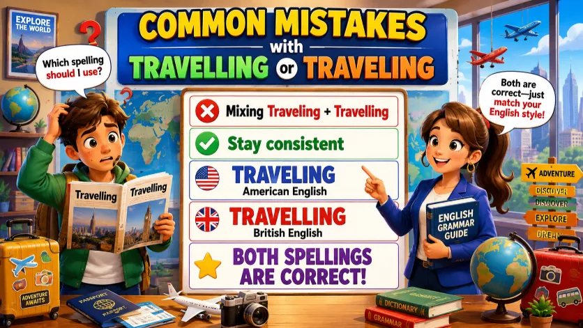Common Mistakes with Travelling or Traveling