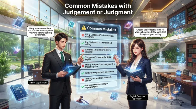 Common Mistakes with Judgement or Judgment