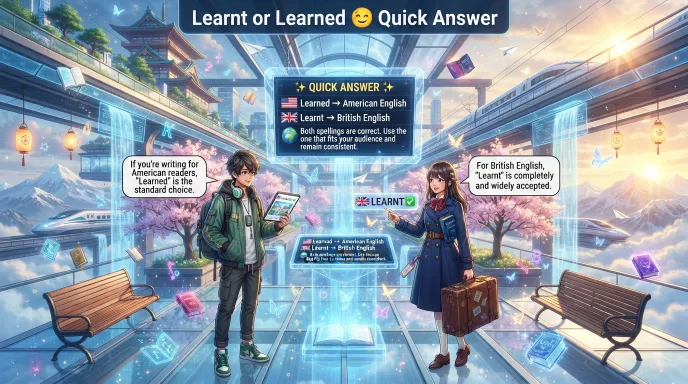 Learnt or Learned 😀 Quick Answer