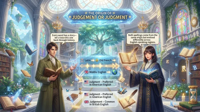 The Origin of Judgement or Judgment