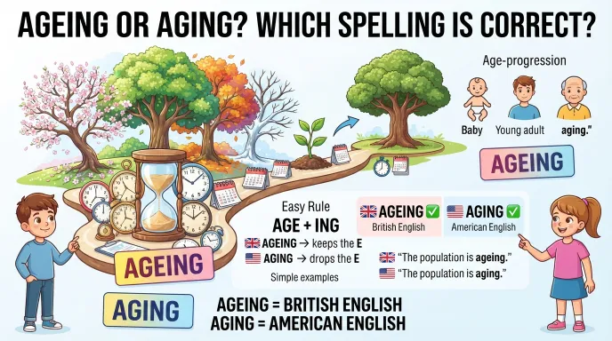 Ageing or Aging