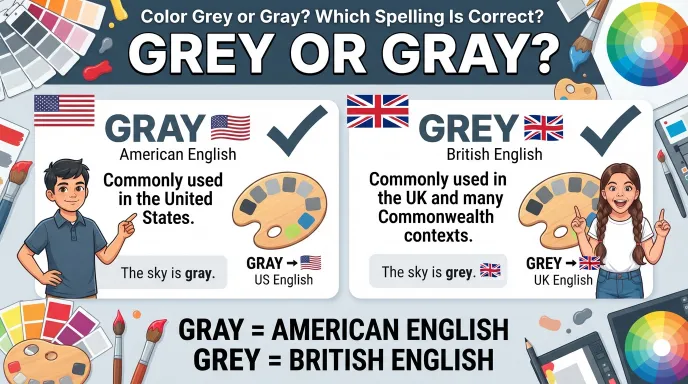 Color Grey or Gray
