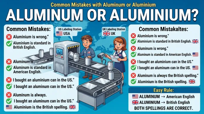 Common Mistakes with Aluminum or Aluminium