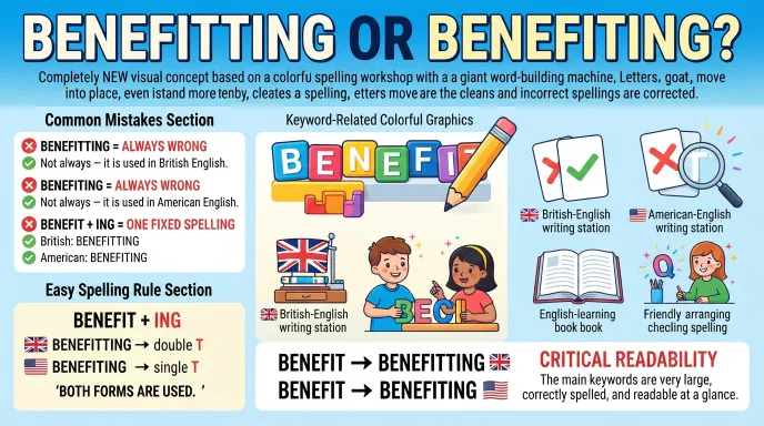 Common Mistakes with Benefitting or Benefiting