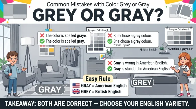 Common Mistakes with Color Grey or Gray