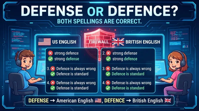 Common Mistakes with Defense or Defence