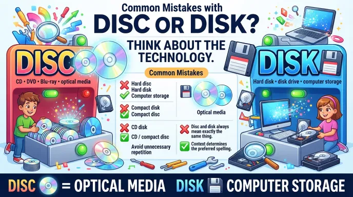 Common Mistakes with Disc or Disk