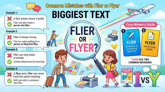 Common Mistakes with Flier or Flyer