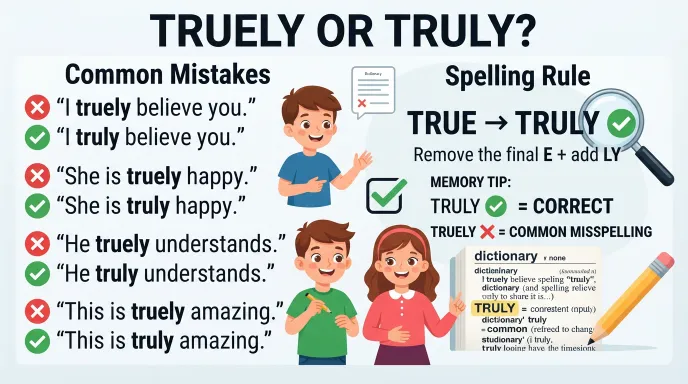 Common Mistakes with Truely or Truly