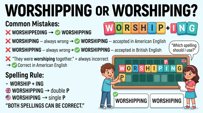 Common Mistakes with Worshipping or Worshiping