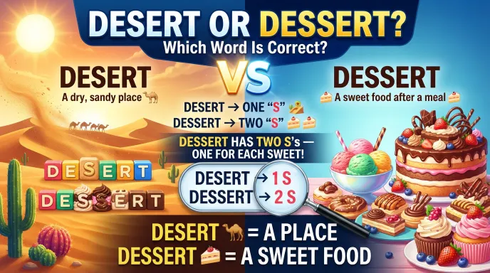 Desert or Dessert