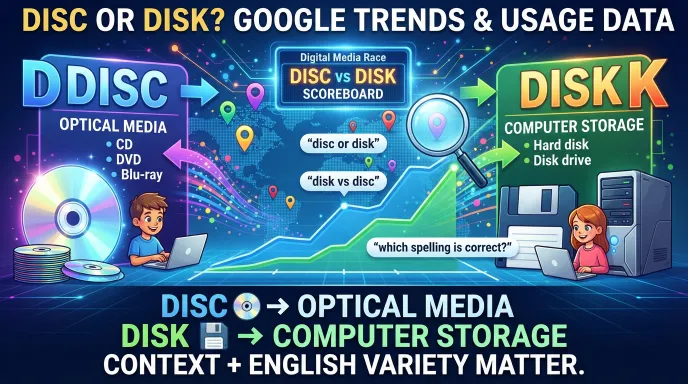 Disc or Disk : Google Trends & Usage Data