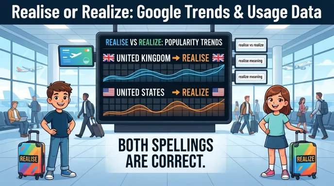 Realise or Realize : Google Trends & Usage Data