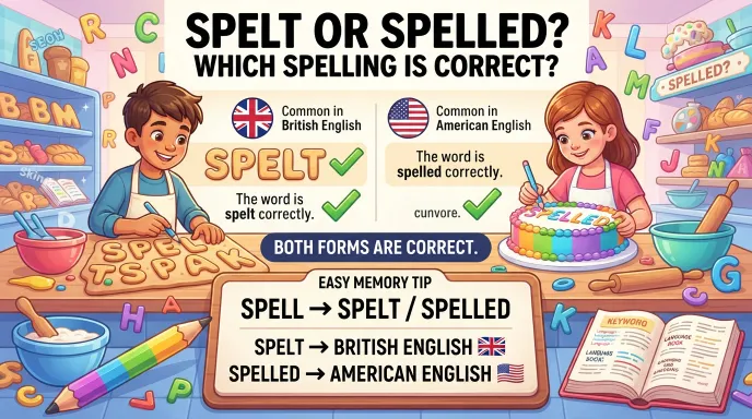 Spelt or Spelled