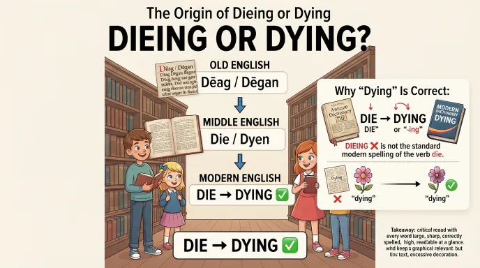 The Origin of Dieing or Dying