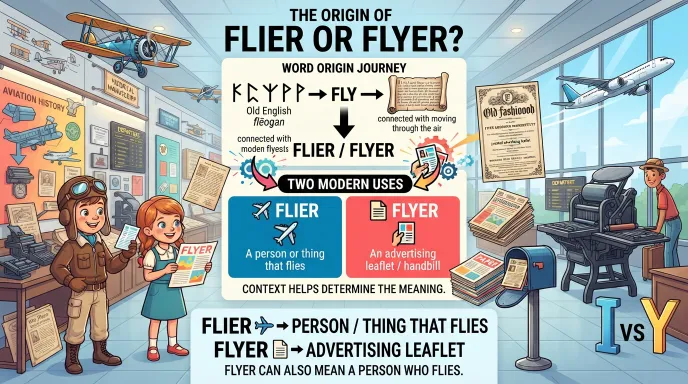 The Origin of Flier or Flyer