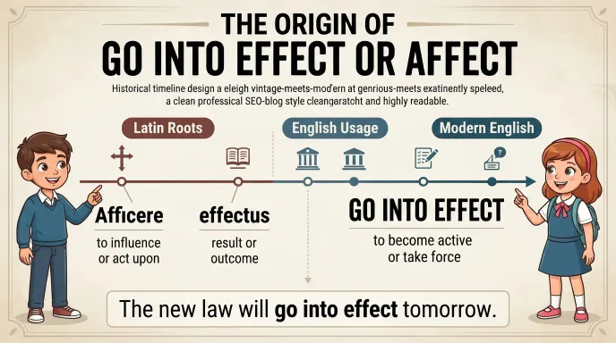 The Origin of Go Into Effect or Affect