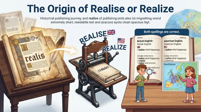 The Origin of Realise or Realize