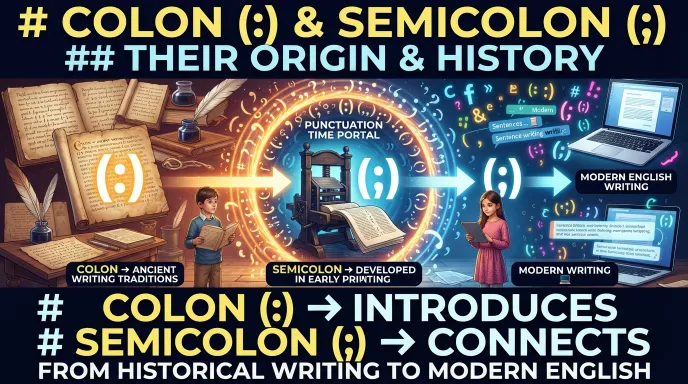 The Origin of the Colon and Semicolon
