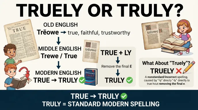 The Origin of Truely or Truly