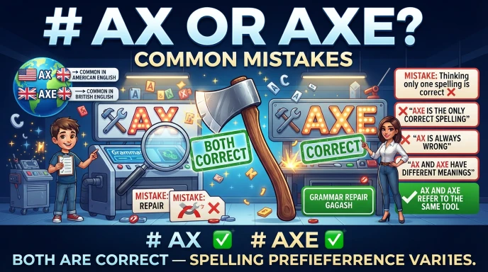 Common Mistakes with Ax or Axe