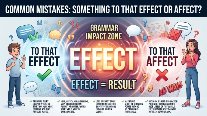 Common Mistakes with Something to That Effect or Affect