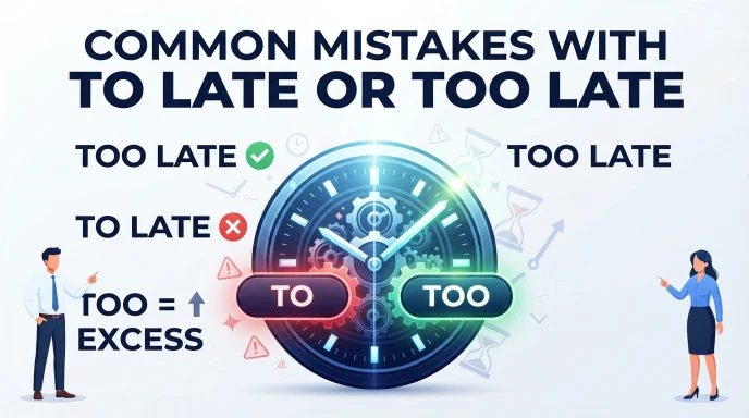 Common Mistakes with To Late or Too Late