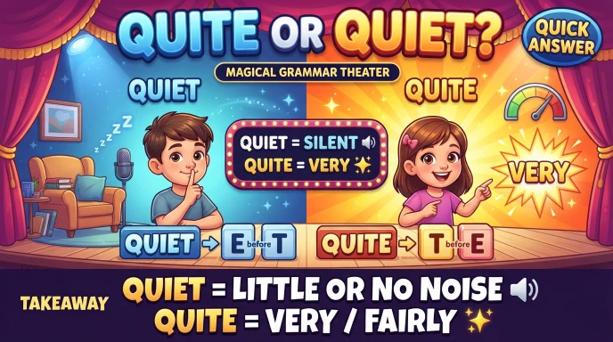 Quite or Quiet : Quick Answer
