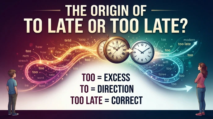 The Origin of To Late or Too Late