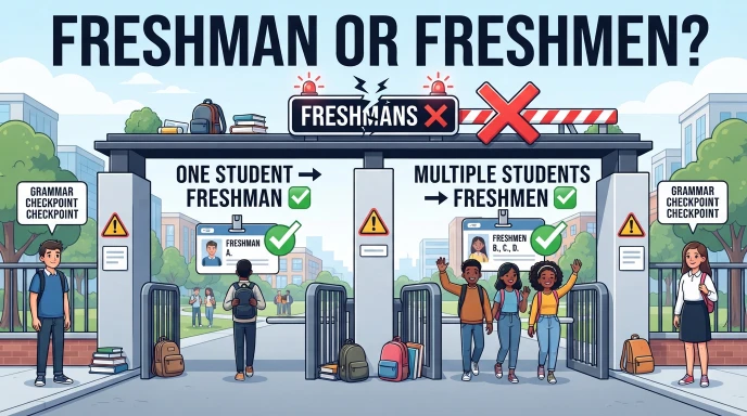 Common Mistakes with Freshman and Freshmen