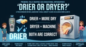 Drier or Dryer