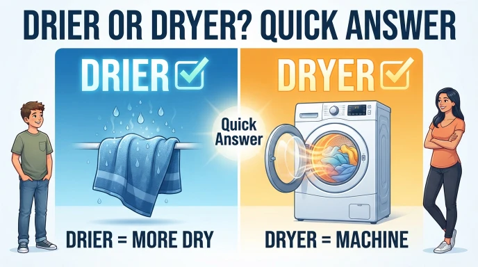 Drier or Dryer: Quick Answer